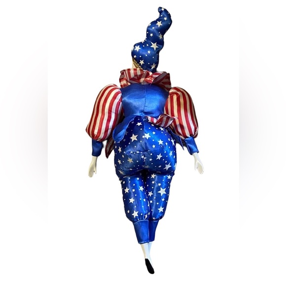 Sugar Loaf Clown Jester Doll Stars and Stripes - Picture 2 of 2